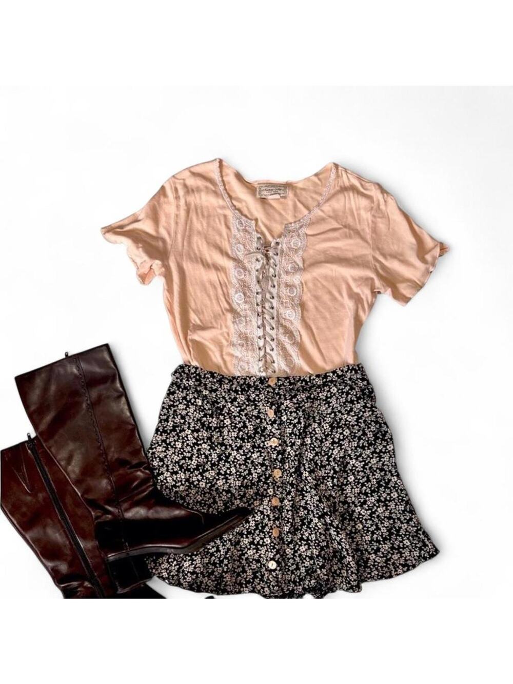 Vintage top by nature art